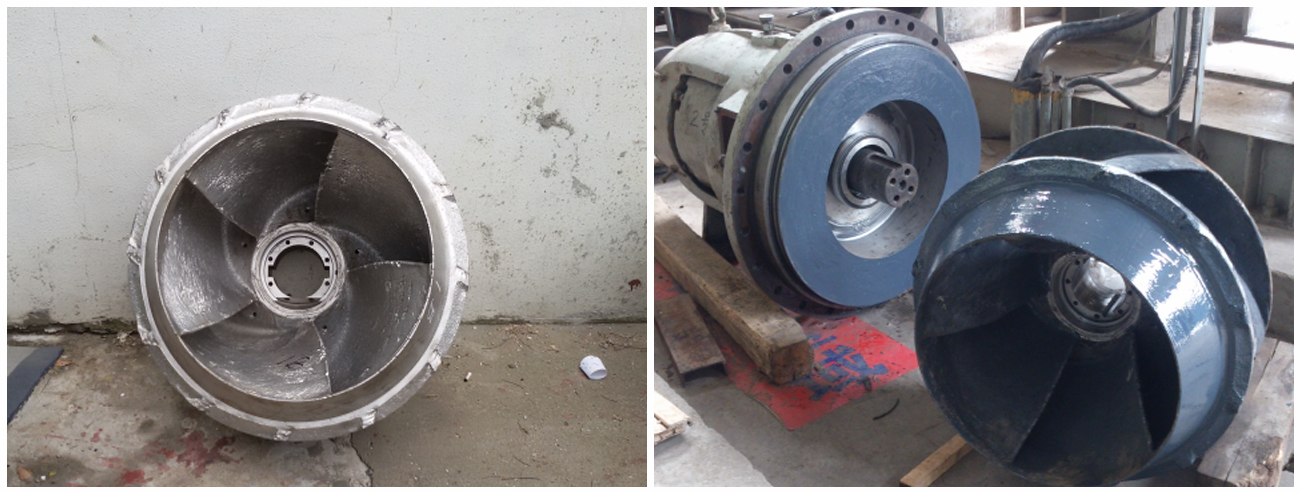 脱硫泵叶轮修复